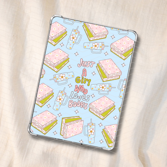 JUST A GIRL WHO LOVES BOOKS KINDLE INSERT