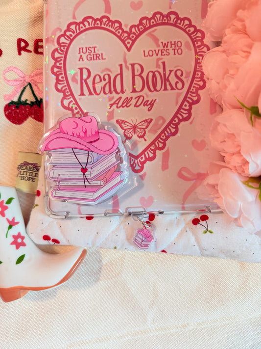 COWBOY BOOKISH KINDLE CHARM (TYPE C)