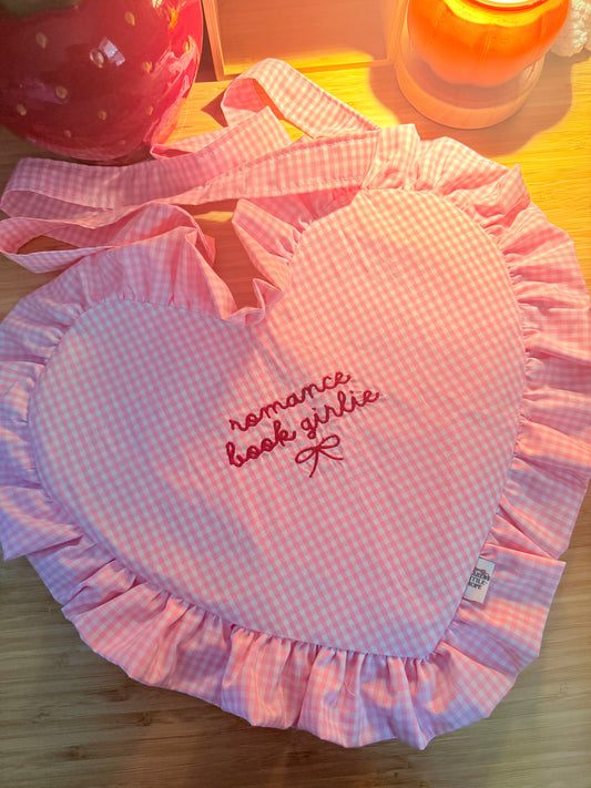 ROMANCE BOOK GIRLIE HEART BOOK BAG