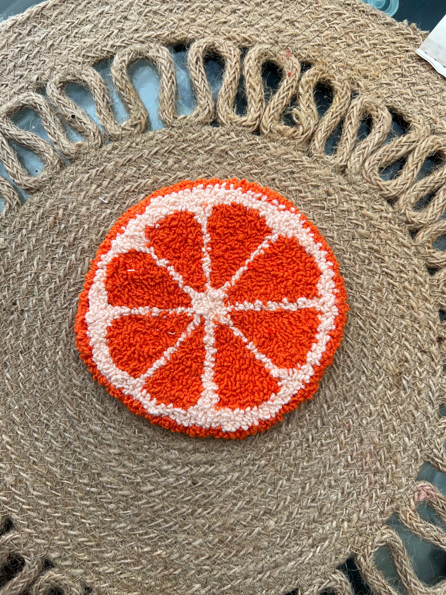 ORANGE MUG RUG