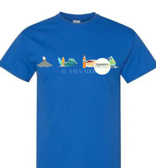 EL SALVADOR ADULT T-SHIRT