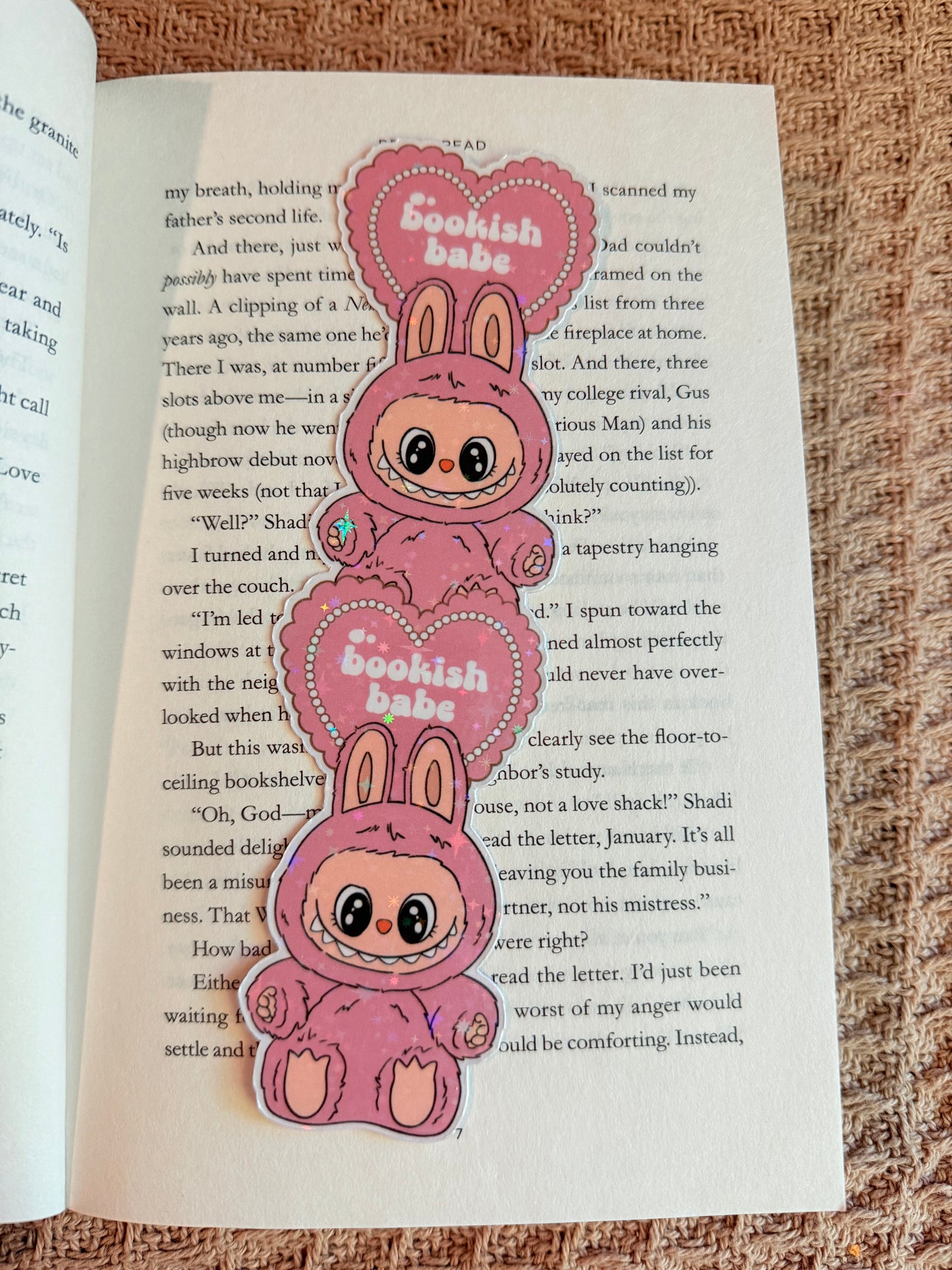 LABUBU HOLOGRAPHIC BOOKMARK