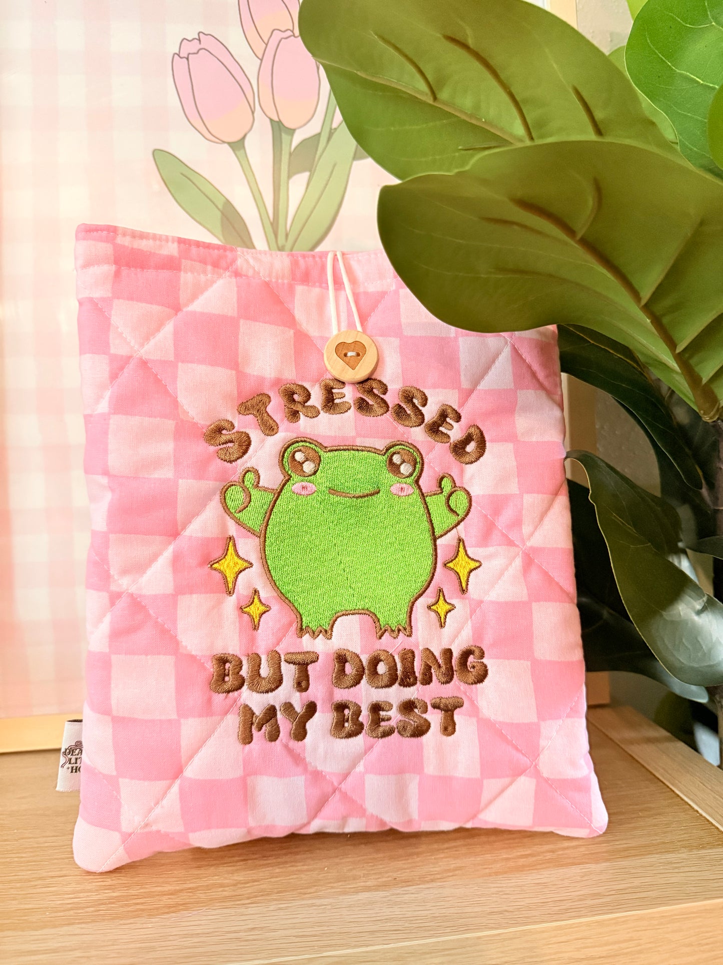 STRESSED BUT DOING MY BEST IPAD 10.9” / HARDCOVER BOOK SLEEVE