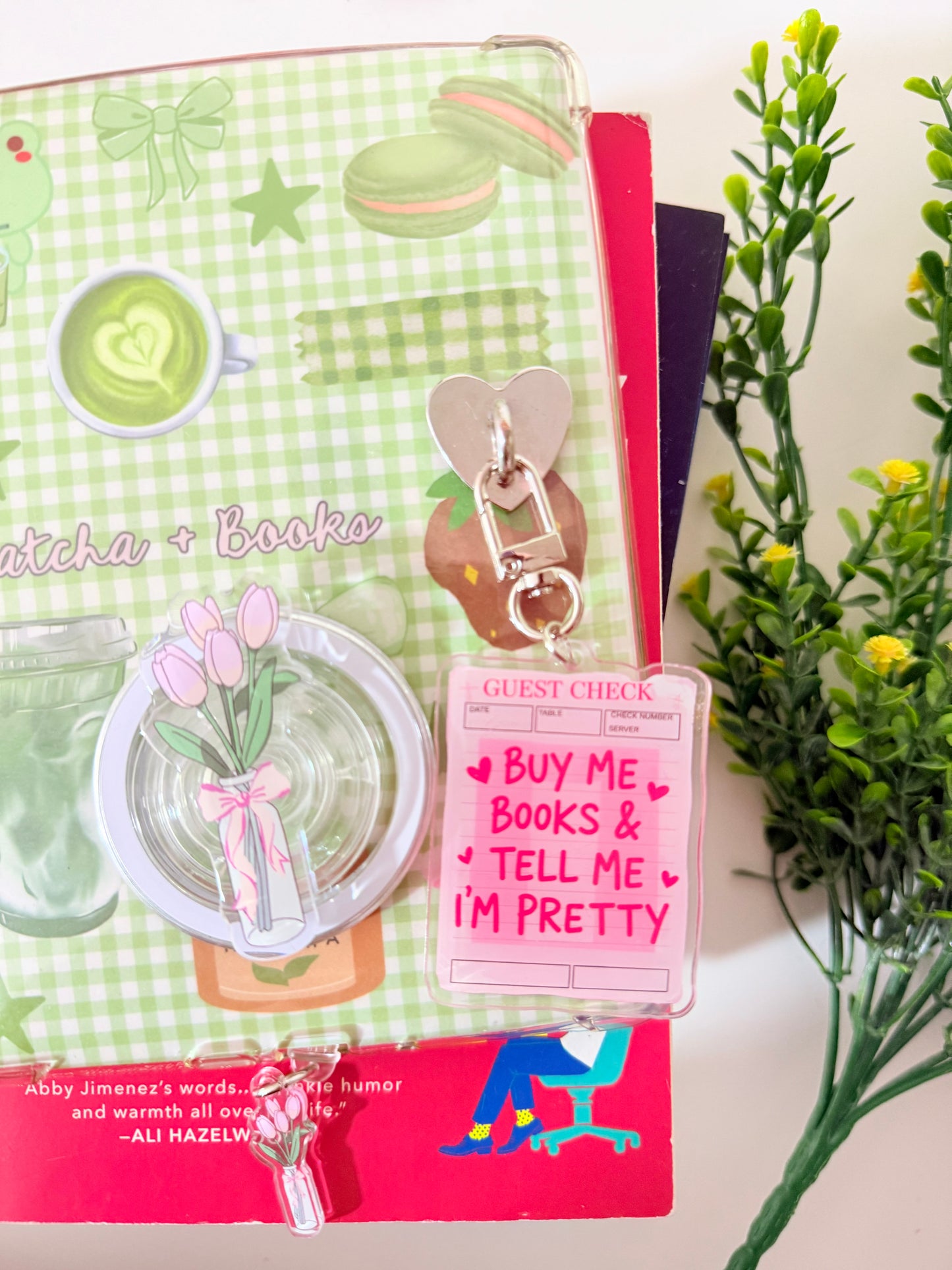 BUY ME BOOKS AND CALL ME PRETTY KEYCHAIN