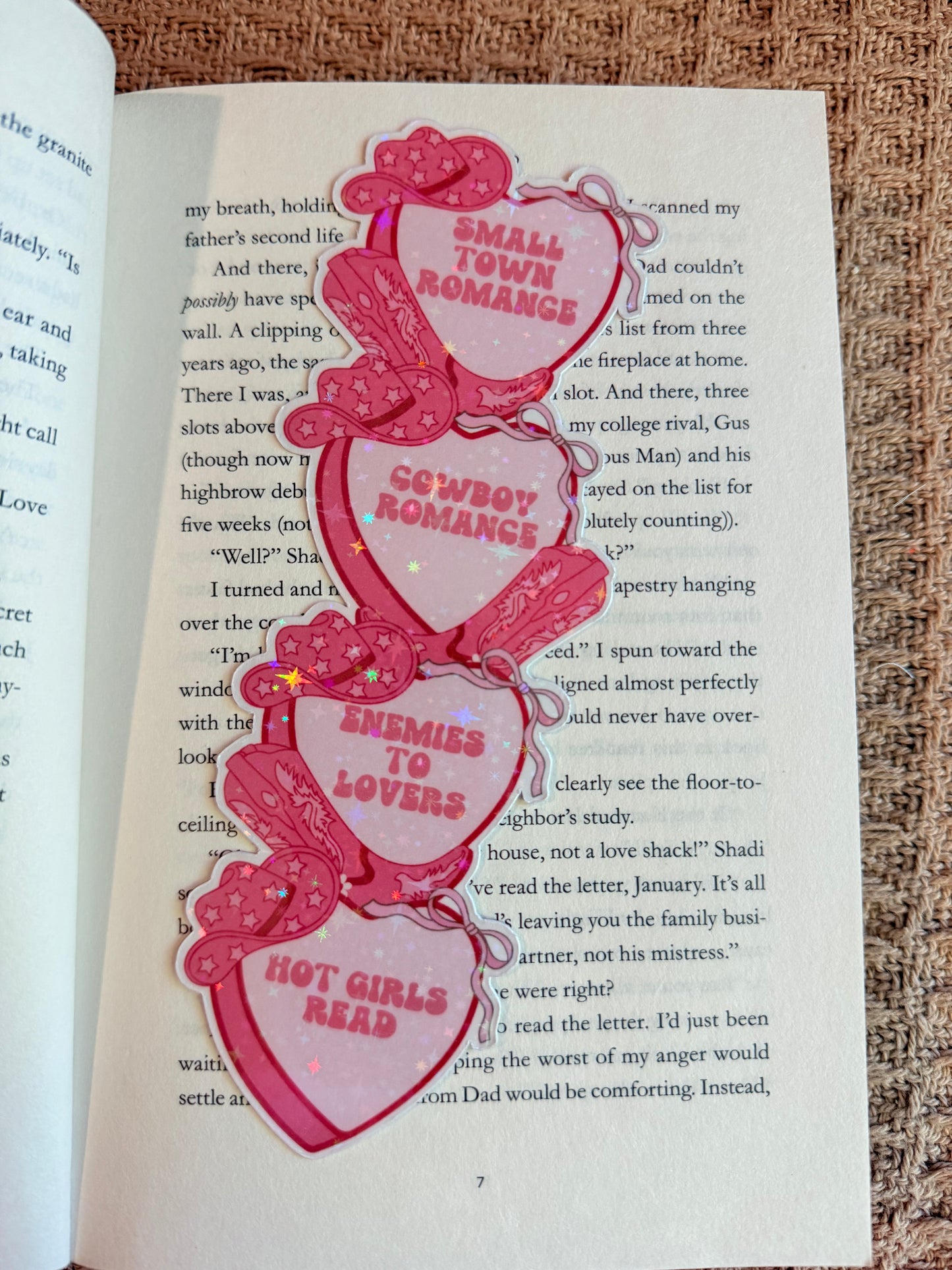 COWBOY ROMANCE HOLOGRAPHIC BOOKMARK