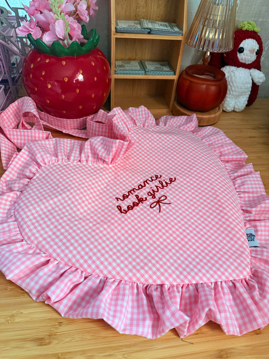 ROMANCE BOOK GIRLIE HEART BOOK BAG