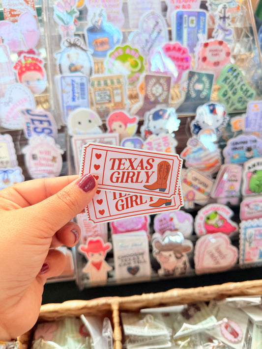 TEXAS GIRLY STICKER