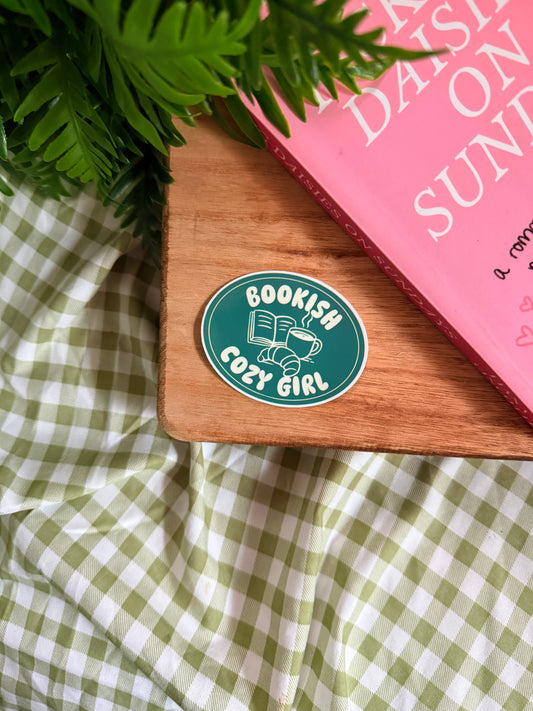 BOOKISH COZY GIRL STICKER