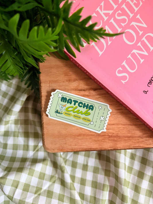 MATCHA CLUB STICKER