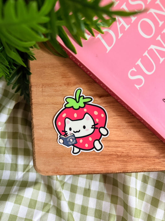 BOOKISH CAT MOM STICKER