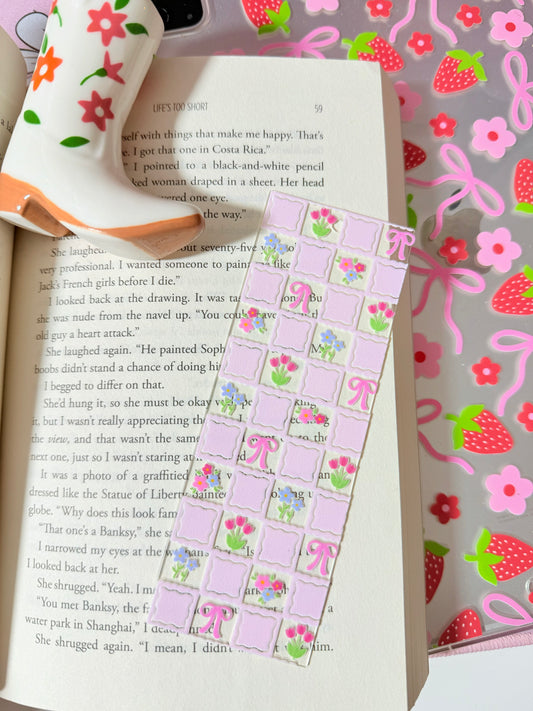 SPRING PATTERN BOOKMARK