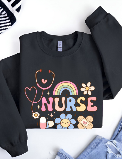 NURSE RAINBOW ADULT (SHIRT/CREWNECK)