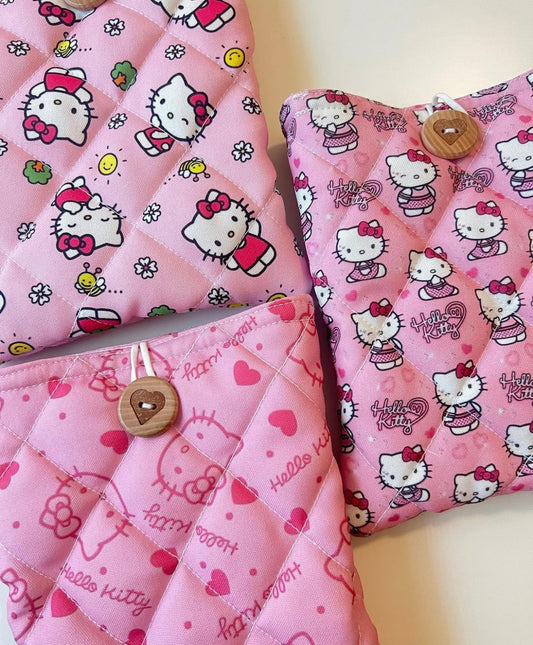 KITTY CHARACTER PATTERNS ALL SIZES SLEEVES/POUCHES
