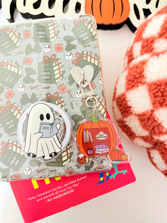 COZY GIRL BOOK CLUB KEYCHAIN