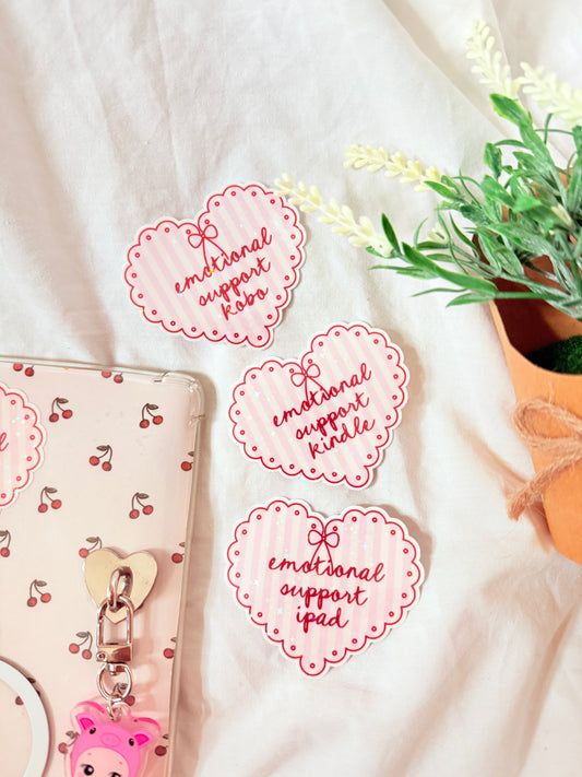 EMOTIONAL SUPPORT KINDLE/KOBO/IPAD STICKER