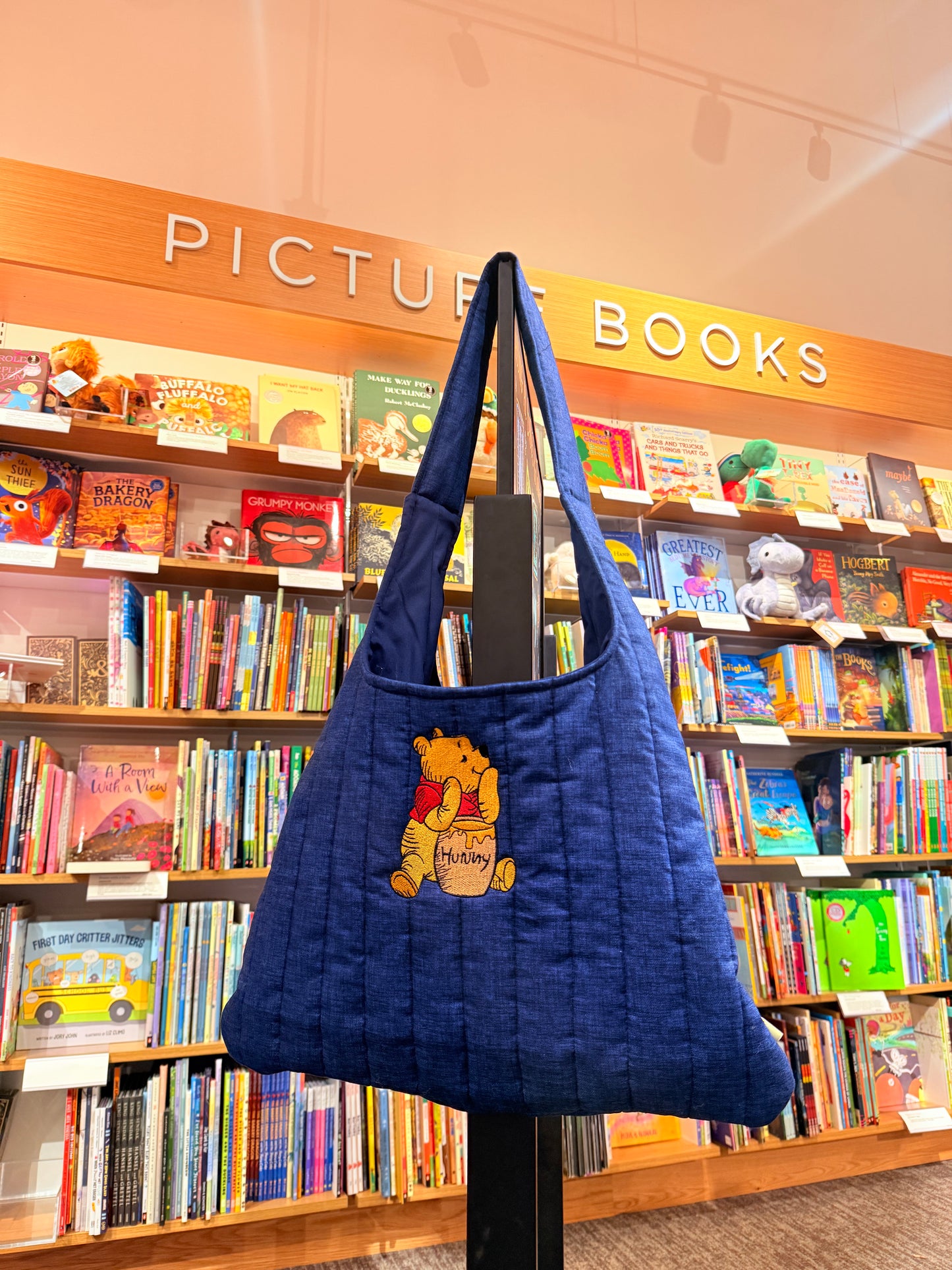 POOH BEAR EMBROIDERED BAG