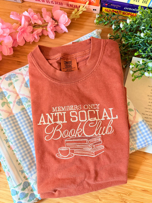 ANTISOCIAL MEMBER EMBROIDERED ADULT SIZE (SHIRT)