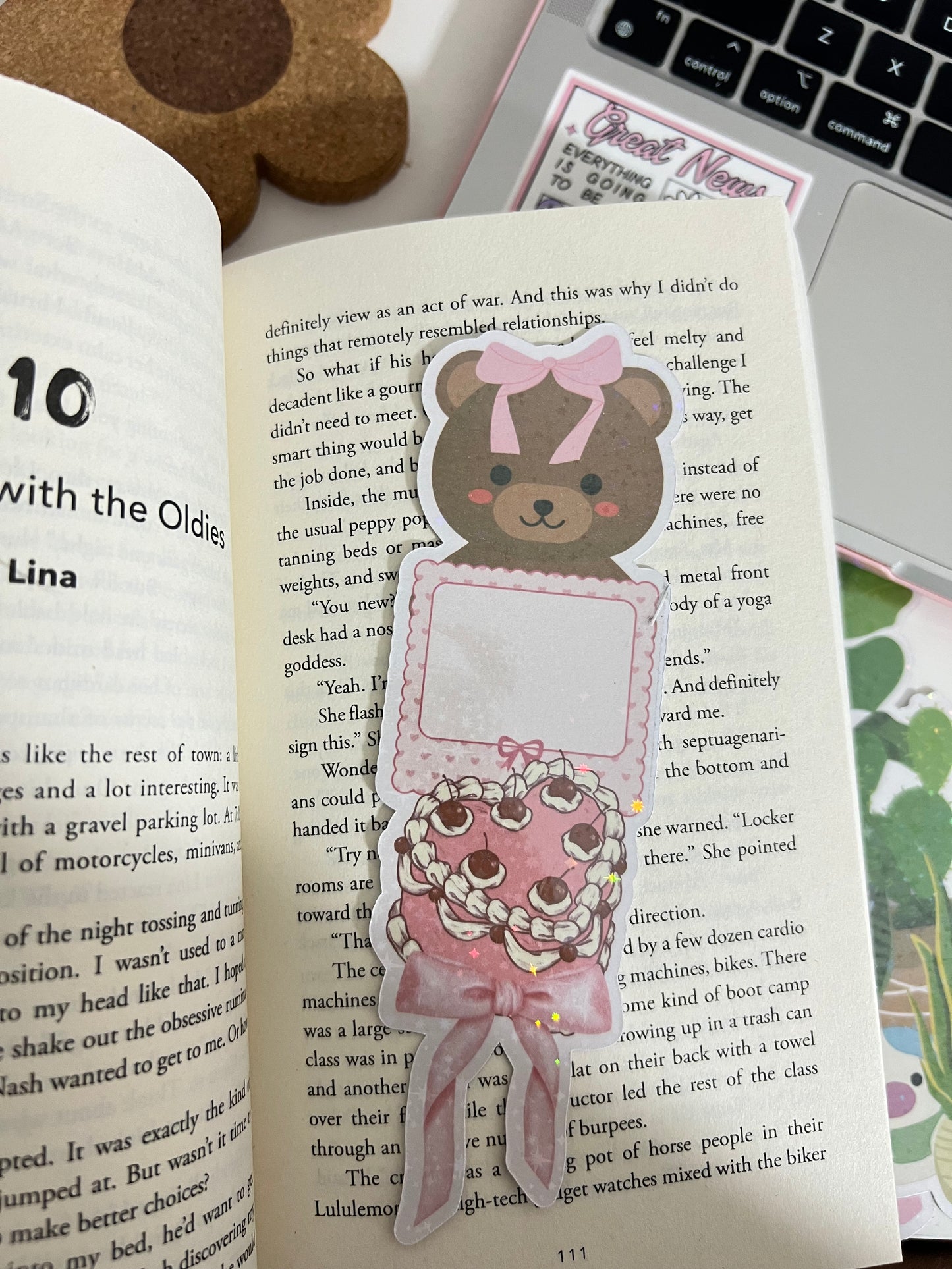 TEDDY BEAR HOLOGRAPHIC BOOKMARK