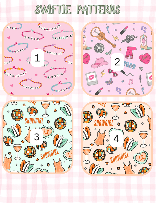 SWIFTIE/TEACHER PATTERNS ALL SIZES SLEEVES/POUCHES