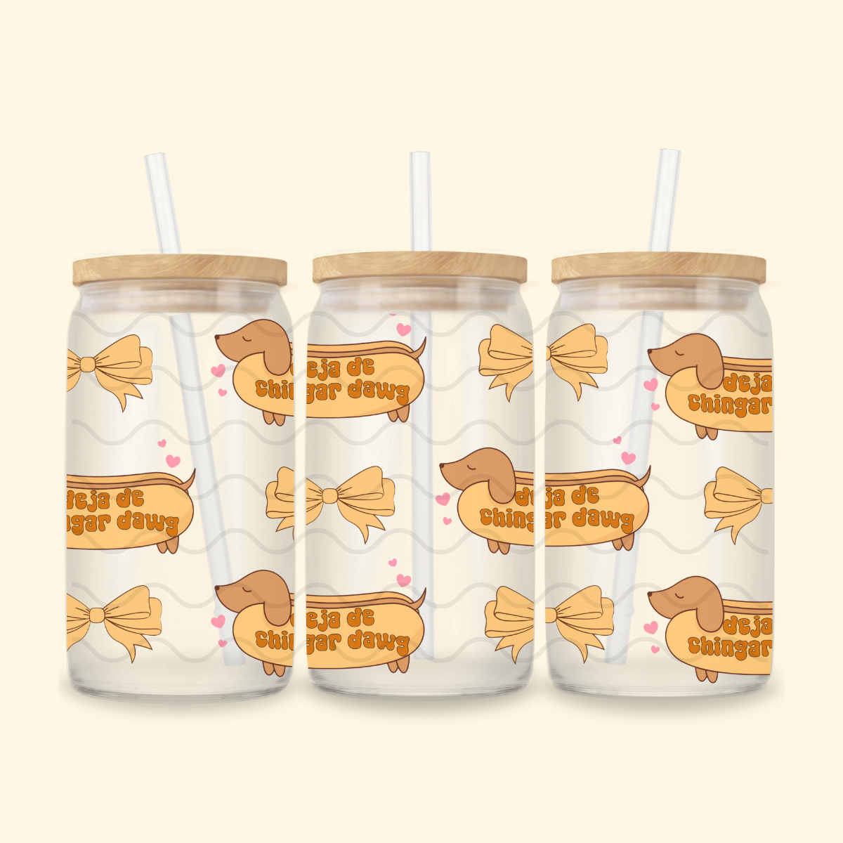 DEJA DE CHINGAR DAWG GLASS CUP