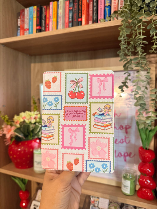 LITERALLY JUST A BOOKISH GIRLIE LIZZIE CLEAR BACK KINDLE CASE