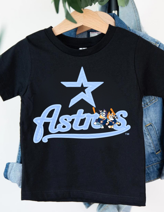 Bluey Astros Design - Short Sleeve YOUTH