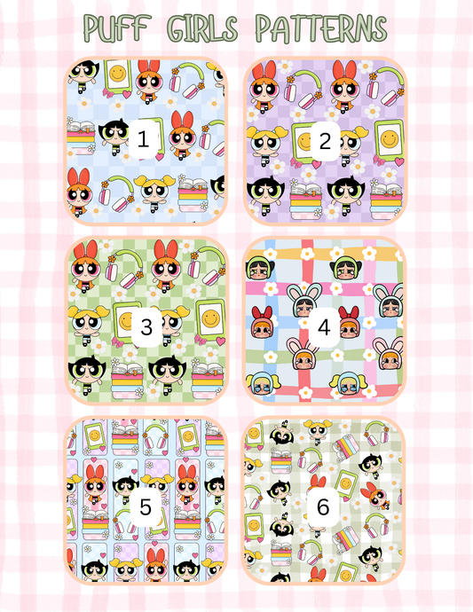 PUFF GIRLS PATTERNS ALL SIZES SLEEVES/POUCHES