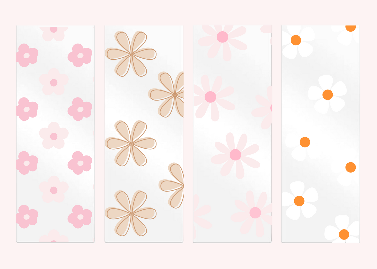 FLORAL ACRYLIC BOOKMARKS