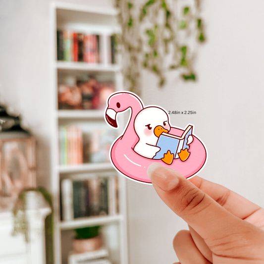 BOOKISH DUCK STICKER (HOLOGRAPHIC)