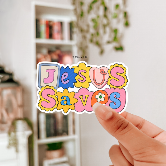 JESUS SAVES STICKER