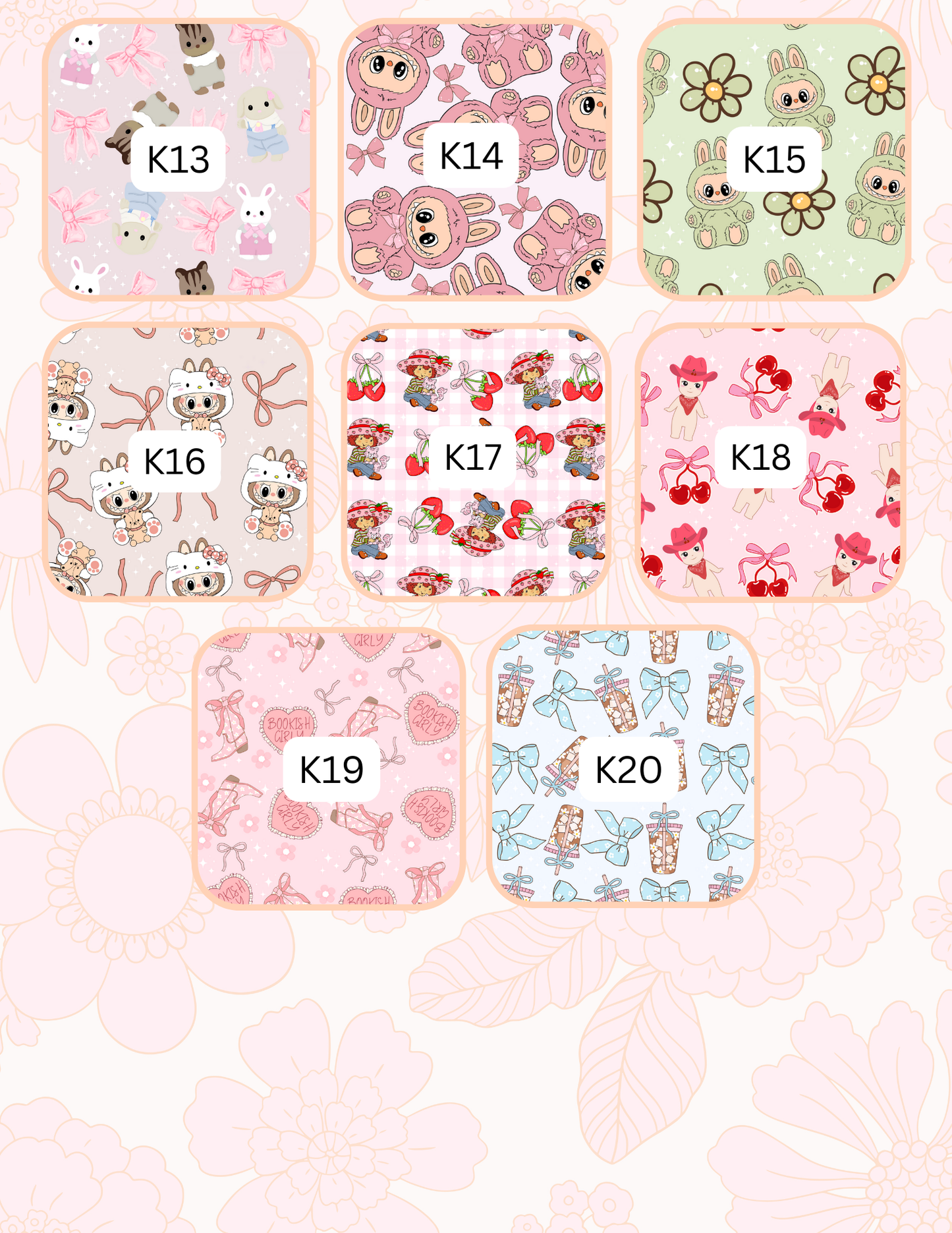 ALL PATTERNS ALL SIZES SLEEVES