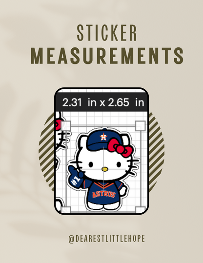 HELLO KITTY ASTROS STICKER