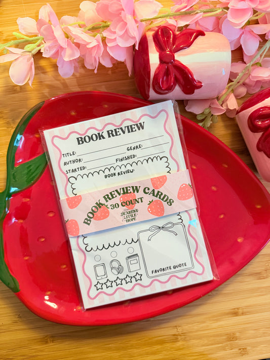 BOOK REVIEW CARDS (30CT)