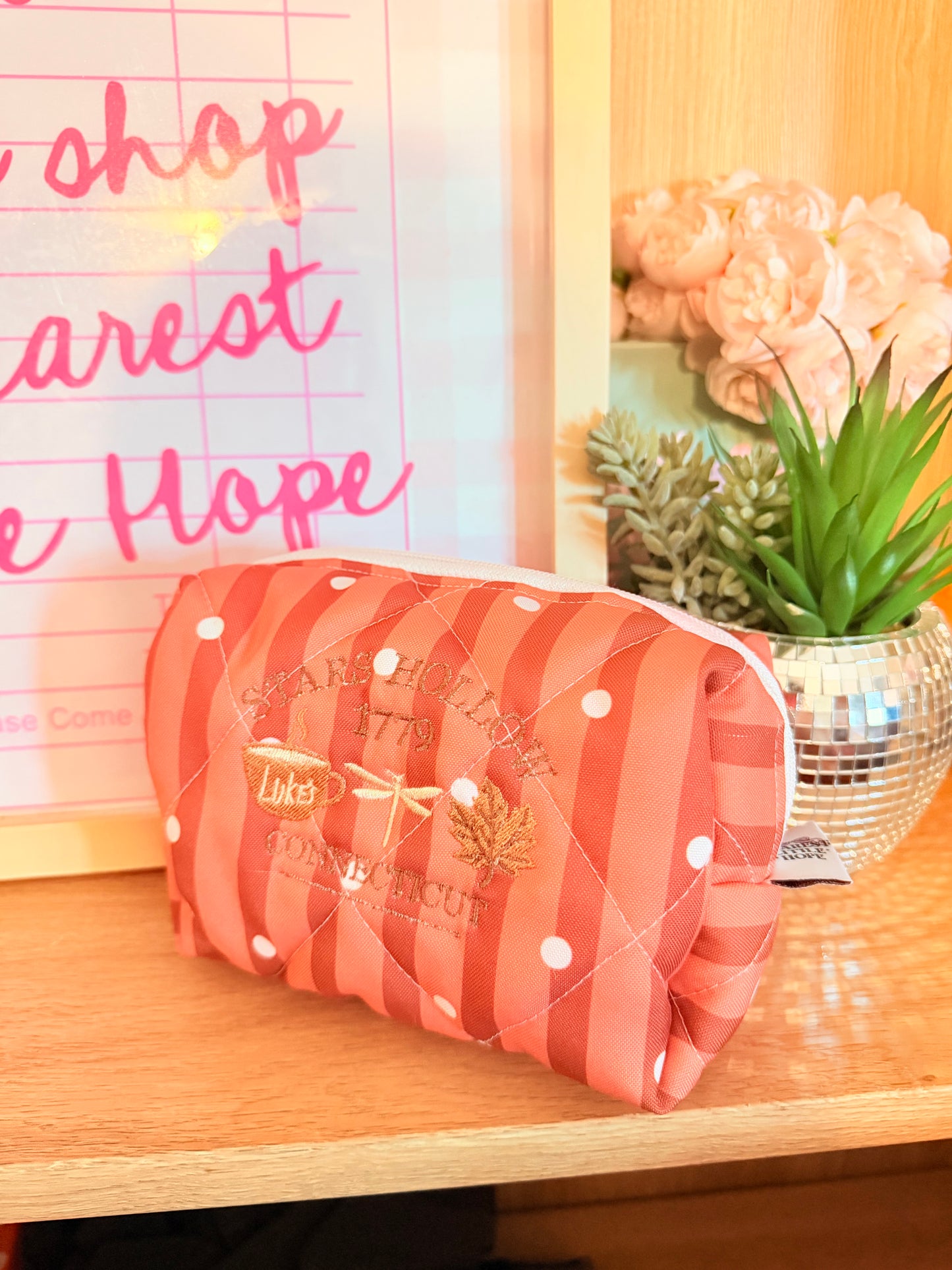 STARS HOLLOW EMBROIDERED XL POUCH