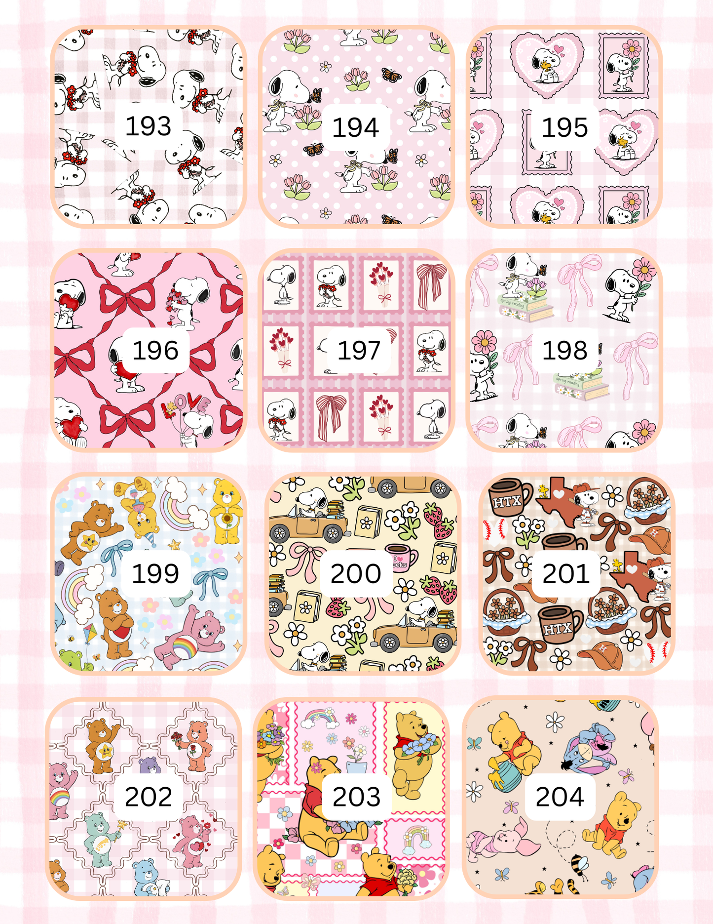 SMALL CUP SLEEVE (ALL PATTERNS)