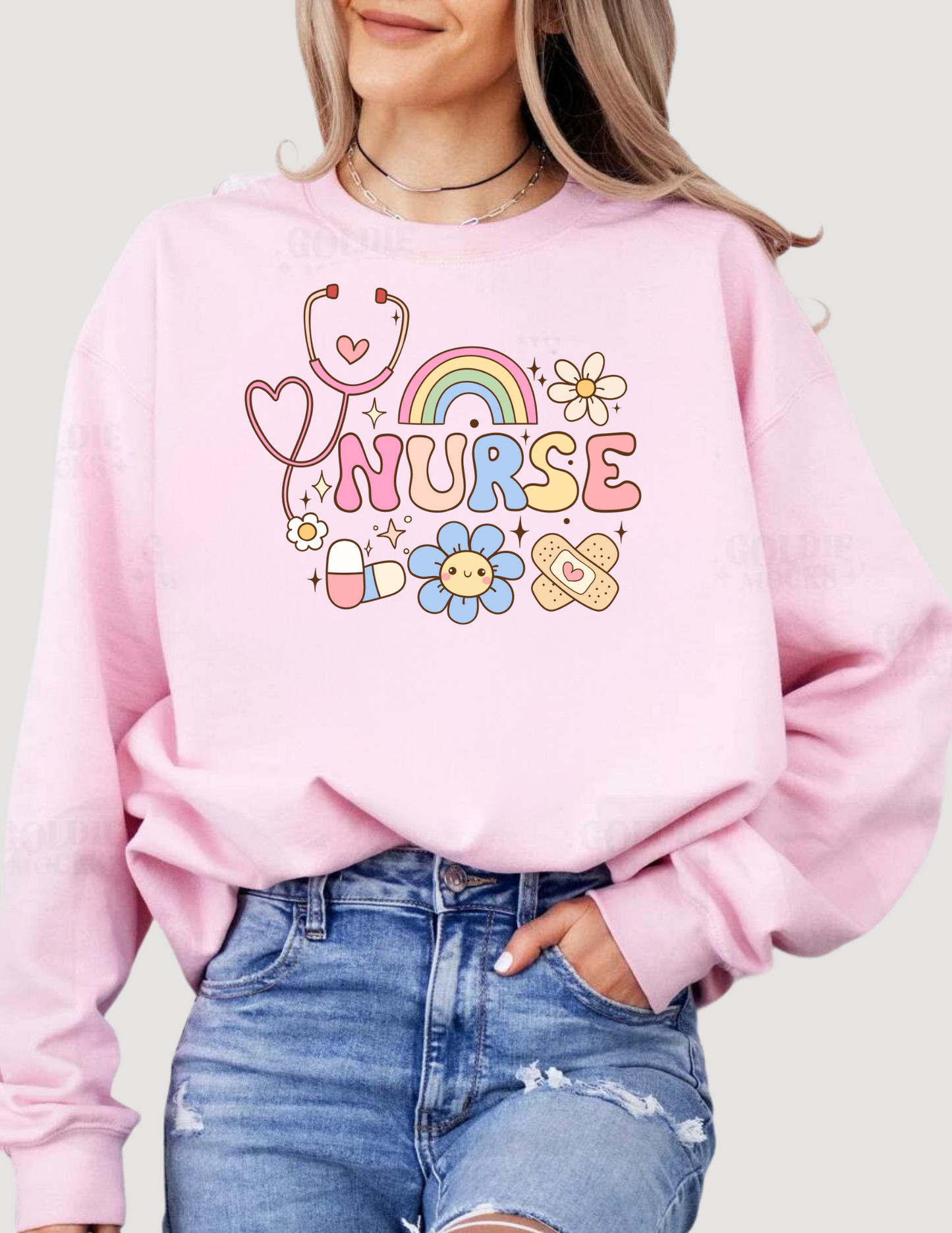 NURSE RAINBOW ADULT (SHIRT/CREWNECK)