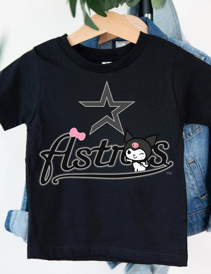 Kuromi Astros Design - Short Sleeve YOUTH