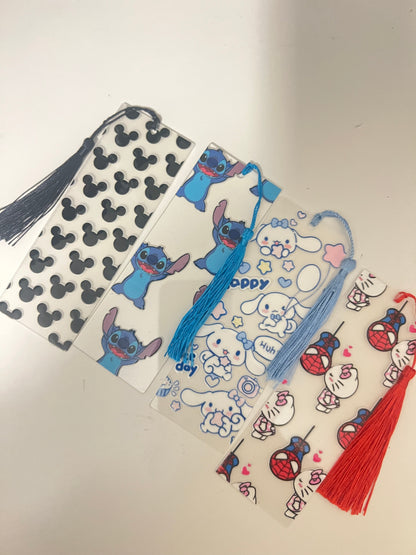 CUTE CHARACTER ACRYLIC BOOKMARKS