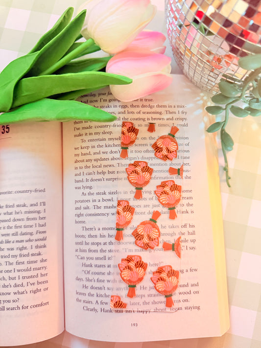 CONCHA BOUQUETS ACRYLIC BOOKMARK