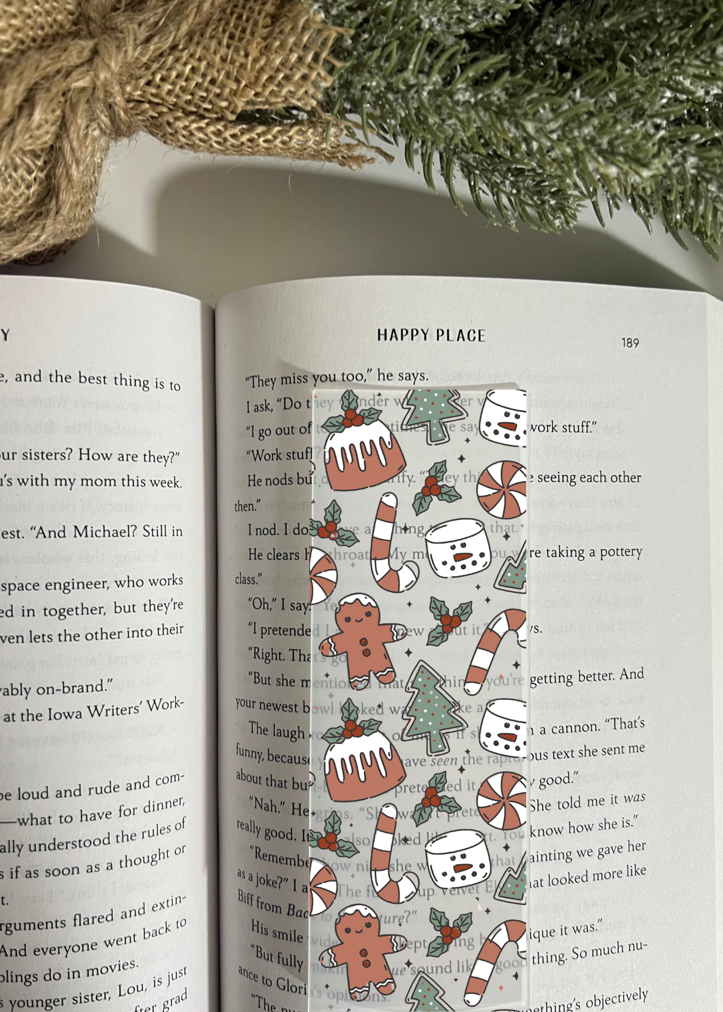 CHRISTMAS ACRYLIC BOOKMARKS