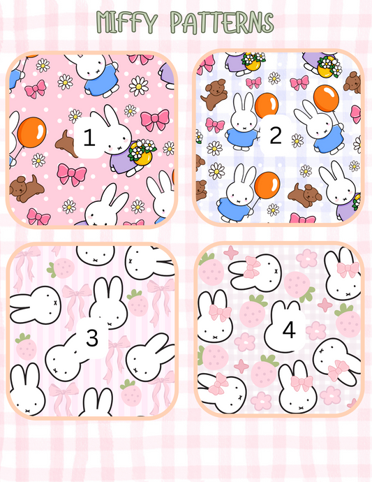 MIFFY PATTERNS ALL SIZES SLEEVES/POUCHES