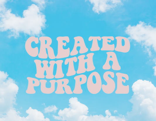 CREATED WITH A PURPOSE CAR DECAL