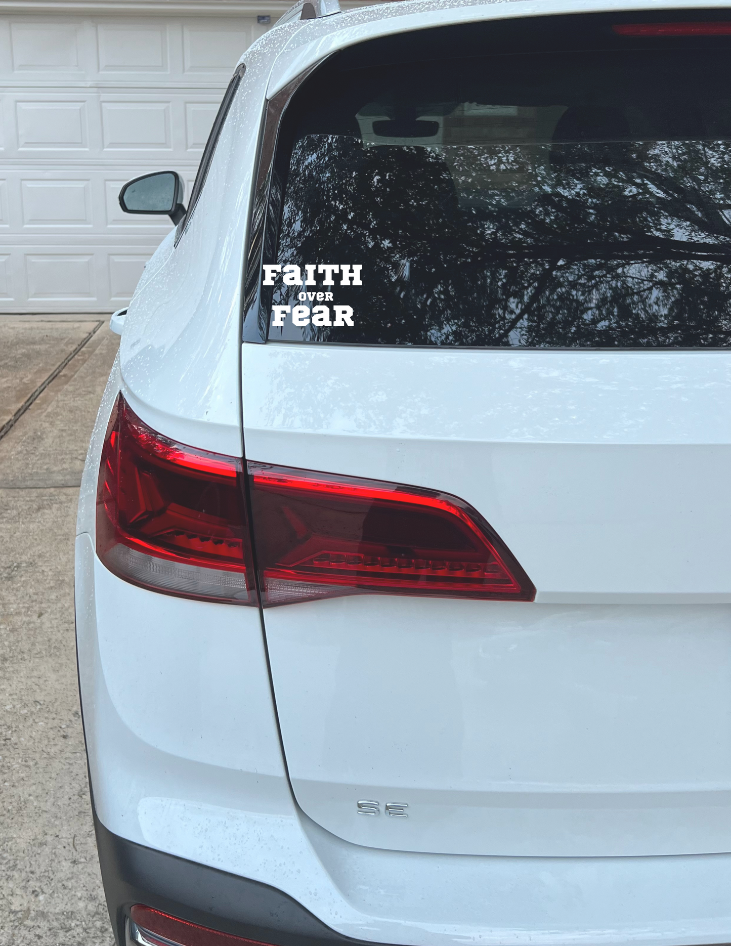FAITH OVER FEAR CAR DECAL