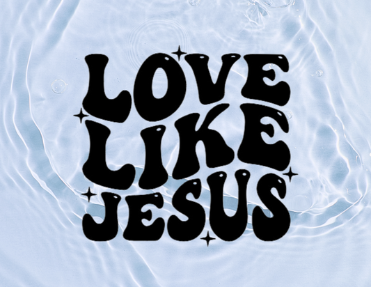 LOVE LIKE JESUS CAR DECAL