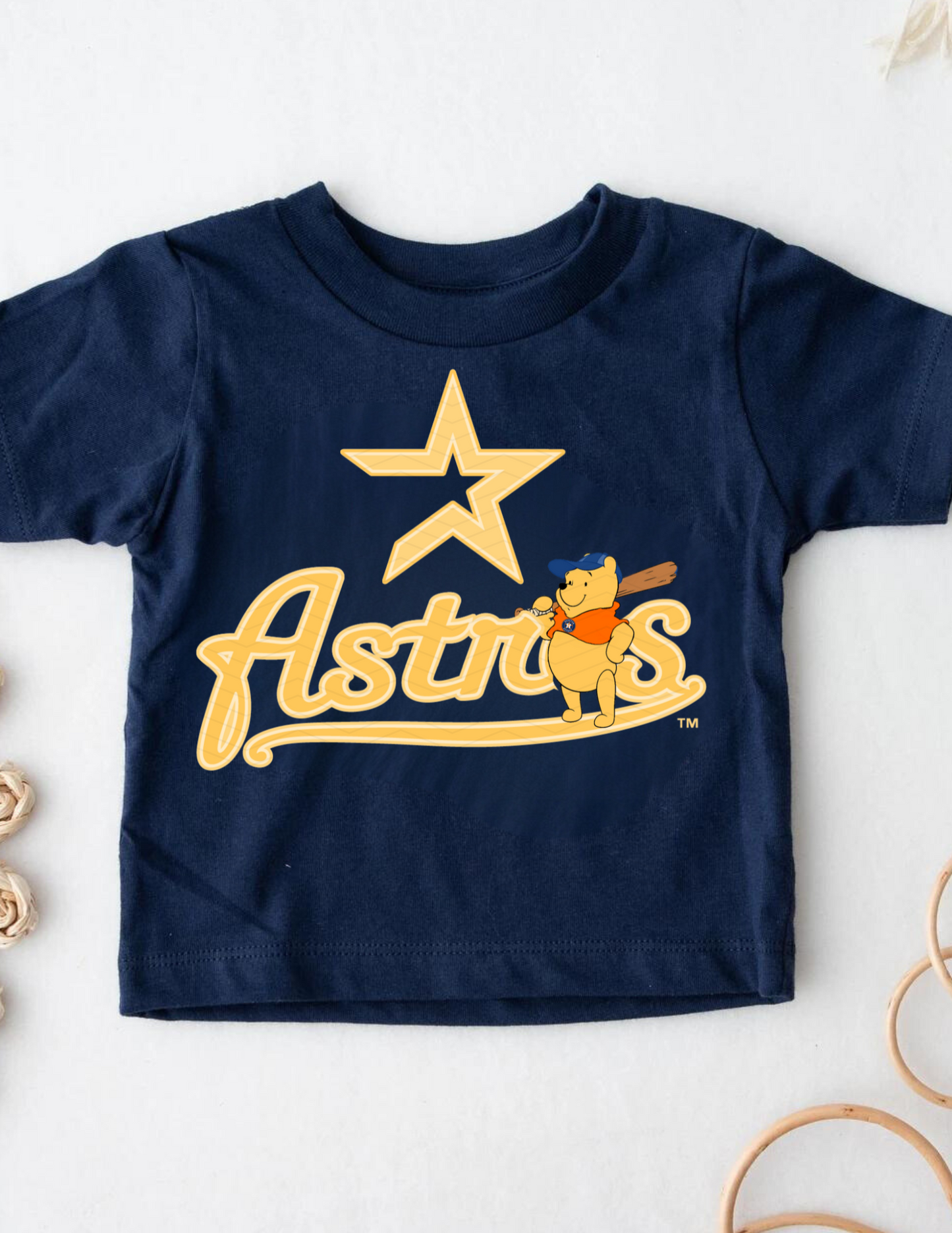 Winnie the Pooh Astros Design - Short Sleeve YOUTH