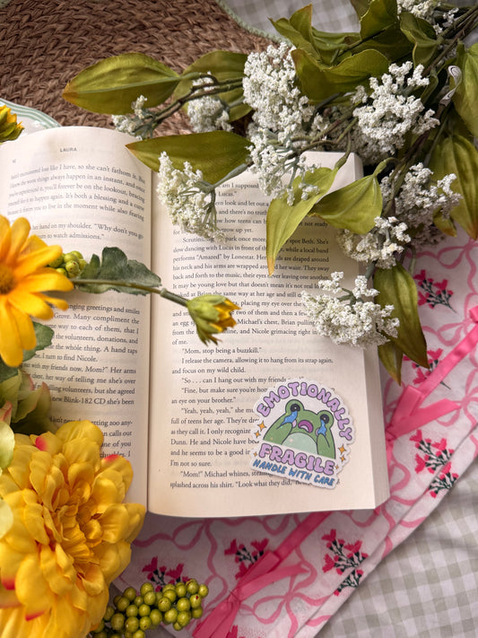 EMOTIONALLY FRAGILE HOLOGRAPHIC STICKER