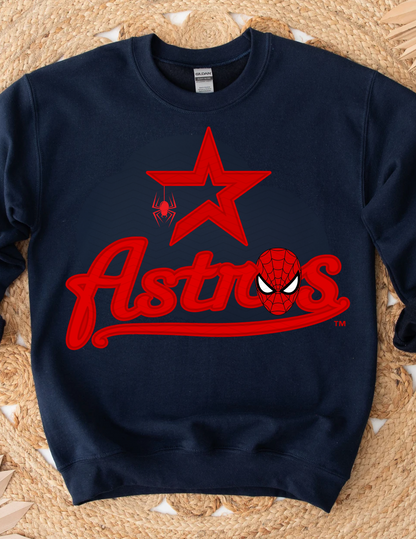 SPIDERMAN ASTROS DESIGN ADULT (SHIRT/CREWNECK)