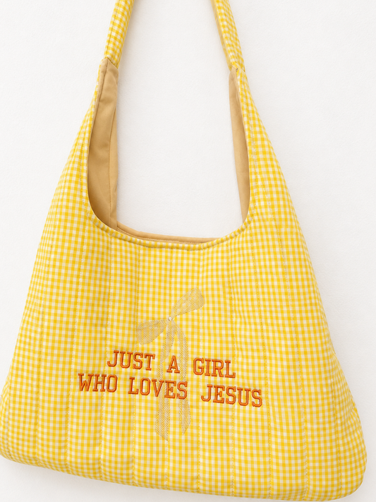 GOD’S SILLIEST GOOSE EMBROIDERED BAG