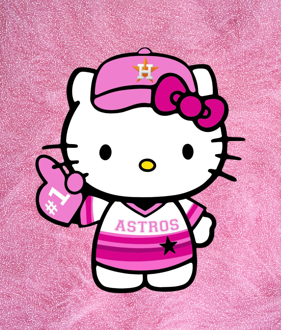 HELLO KITTY ASTROS CAR DECAL