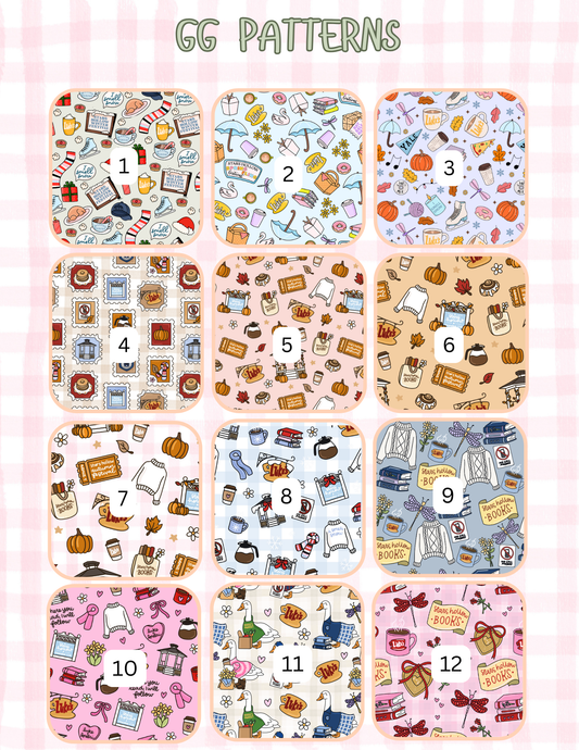 GG PATTERNS ALL SIZES SLEEVES/POUCHES